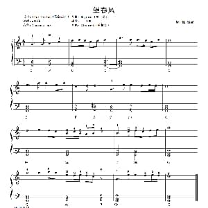 电子琴谱 | 望春风 耿长鹏