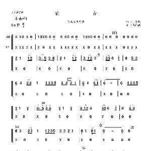 采花打击乐分谱_歌曲简谱
