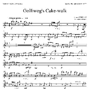 萨克斯谱 | 木偶步态舞 四重奏高音萨克斯分谱 德彪西