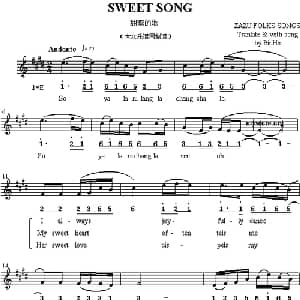 Sweet song_外国歌谱
