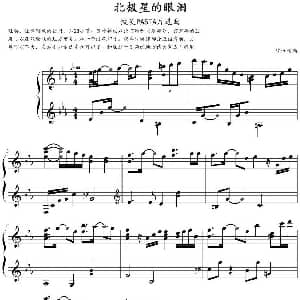 北极星的眼泪 钢琴谱 欣仔改编
