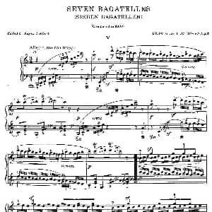 贝多芬钢琴小品 钢琴谱 贝多芬