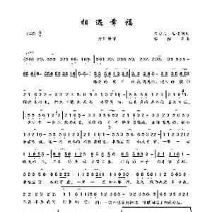 相遇幸福_歌曲简谱_词曲:笨女人 杨槟羽 杨槟羽