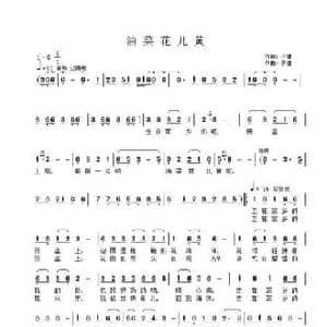 油菜花儿黄_民歌简谱_词曲:子健 子健