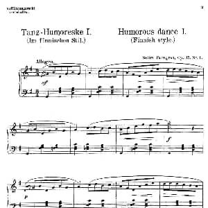 4 Sketches Op.35 钢琴谱 塞林姆 帕姆格伦