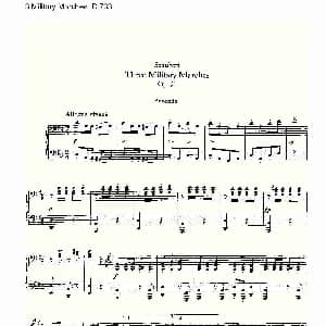 3 Military Marches D.733 钢琴谱 弗兰茨 舒伯特