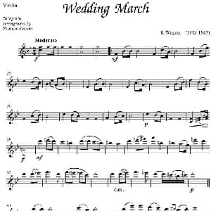 小提琴谱 | Wedding March 瓦格纳