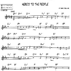 萨克斯谱 | HERE'S TO THE PEOPLE jazz系列萨克斯谱 sonny rollins