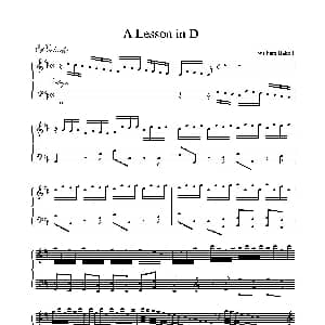 A Lesson in D 钢琴谱 Babell