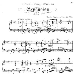 Characteristic Pieces Op.36 钢琴谱 莫里兹 莫什科夫斯基