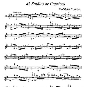 小提琴谱 | 42首练习曲或隨想曲之十 克莱采尔