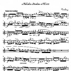 萨克斯谱 | 四十八首旋律练习曲之二