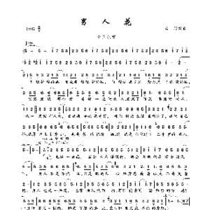 男人花_歌曲简谱_词曲:山野 山野