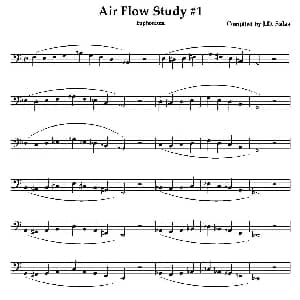 Air Flow Study Euphonium 大号练习教材选曲