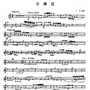 青海谣 小号 许林编曲