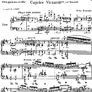 Caprice Viennois Op.2 钢琴谱 弗里兹•克莱斯勒 Fritz Kreisler