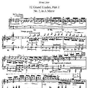 12 Grand Etudes S.137 钢琴谱 弗兰茨 李斯特