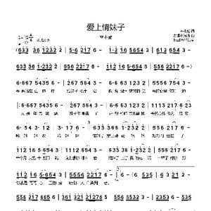 爱上情妹子_歌曲简谱_词曲:李小斌 古银州浩浩