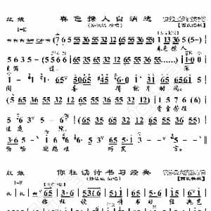 红娘 春色撩人自消遣_歌曲简谱_词曲:暂无 恒流星制谱