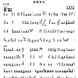 古筝谱 | 苏武思乡 河南筝曲 曹东扶订谱