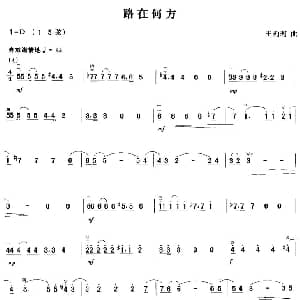 二胡谱 | 路在何方 王莉莉