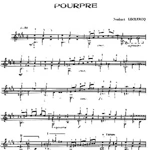 Six Couleurs 1 吉他谱 Norbert Leclerq