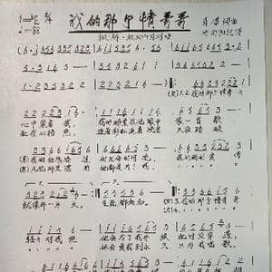 我的那个情哥哥_歌谱投稿_词曲:肖潇 肖潇