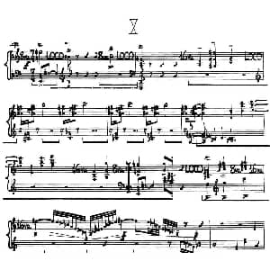 为加料钢琴而作的奏鸣曲与间奏曲 钢琴谱 约翰 凯奇