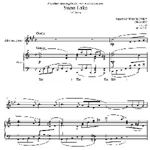 萨克斯谱 | Swan Lake 天鹅湖 钢琴伴奏谱 柴可夫斯基