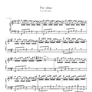 Far Away 钢琴谱 Yuko Ohigashi