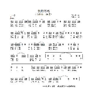 我的月亮_歌谱投稿_词曲:张藜 肖白