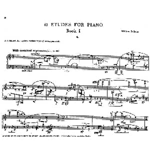12 Etudes for Piano 钢琴谱 威廉 博尔科姆