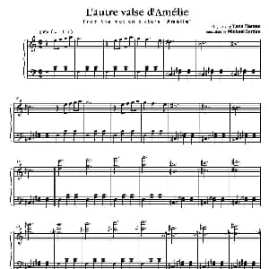 手风琴谱 | l‘autre valse d'amelie 扬 提尔森
