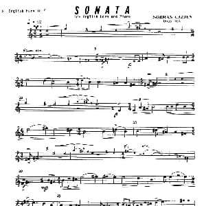 Sonata 英国管与钢琴奏鸣曲英国管分谱 卡茨顿