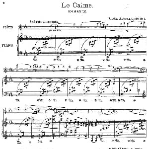 长笛曲谱 | Le Calme Op.57 No.1 长笛 钢琴伴奏 丹麦 安德森