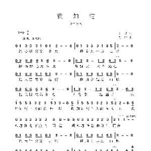 我知道_歌曲简谱_词曲:丁杰 肖矿