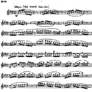 长笛曲谱 | 长笛练习曲100课之第68课 bG大调与升降记号练习