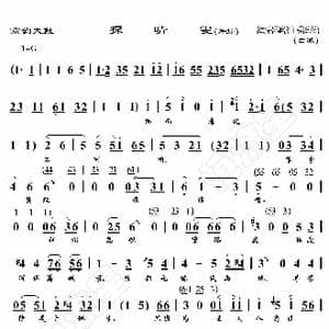 京韵大鼓 探晴雯_歌曲简谱_词曲:暂无 恒流星制谱