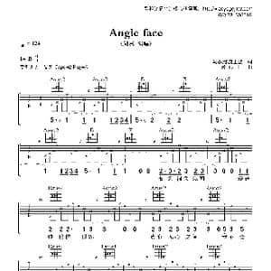Angle face_歌曲简谱_词曲:马小月\唐玉璇 梁 伟 丰
