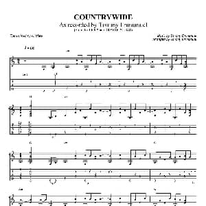 tommy emmanuel countrywide 吉他谱 tommy emmanuel