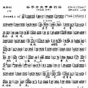 鱼肠剑 姜子牙无事垂钓溪_歌曲简谱_词曲:暂无 恒流星制谱