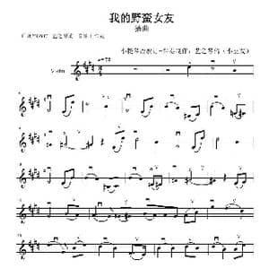 我的野蛮女友 插曲_歌曲简谱