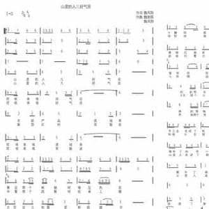 山里的人儿好气派_民歌简谱