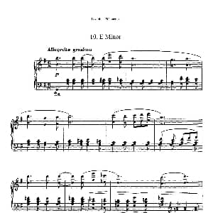 12 Silhouettes Op.8 钢琴谱 安东宁 德沃夏克