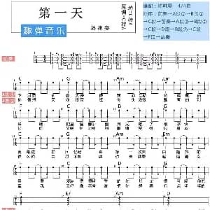 第一天 吉他谱 孙燕姿
