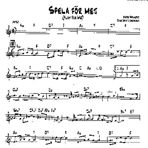 SPELA FOR MEJ 降B爵士乐谱