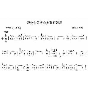 二胡谱 | 即使你的青春美丽都消失