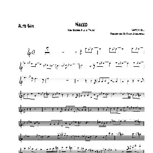 萨克斯谱 | Naked 中音萨克斯