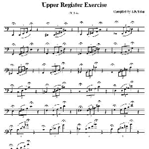 Upper Register Exercise CC Tuba 大号练习教材选曲