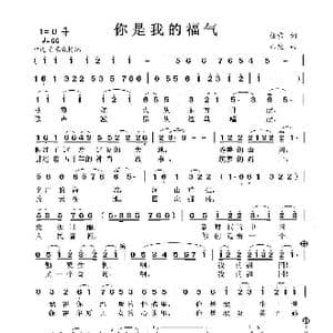 你是我的福气_歌曲简谱_词曲:任雪 亦弛